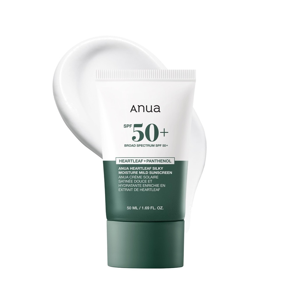 Anua- Heartleaf Silky Moisture Sun Cream SPF50+ 50ml